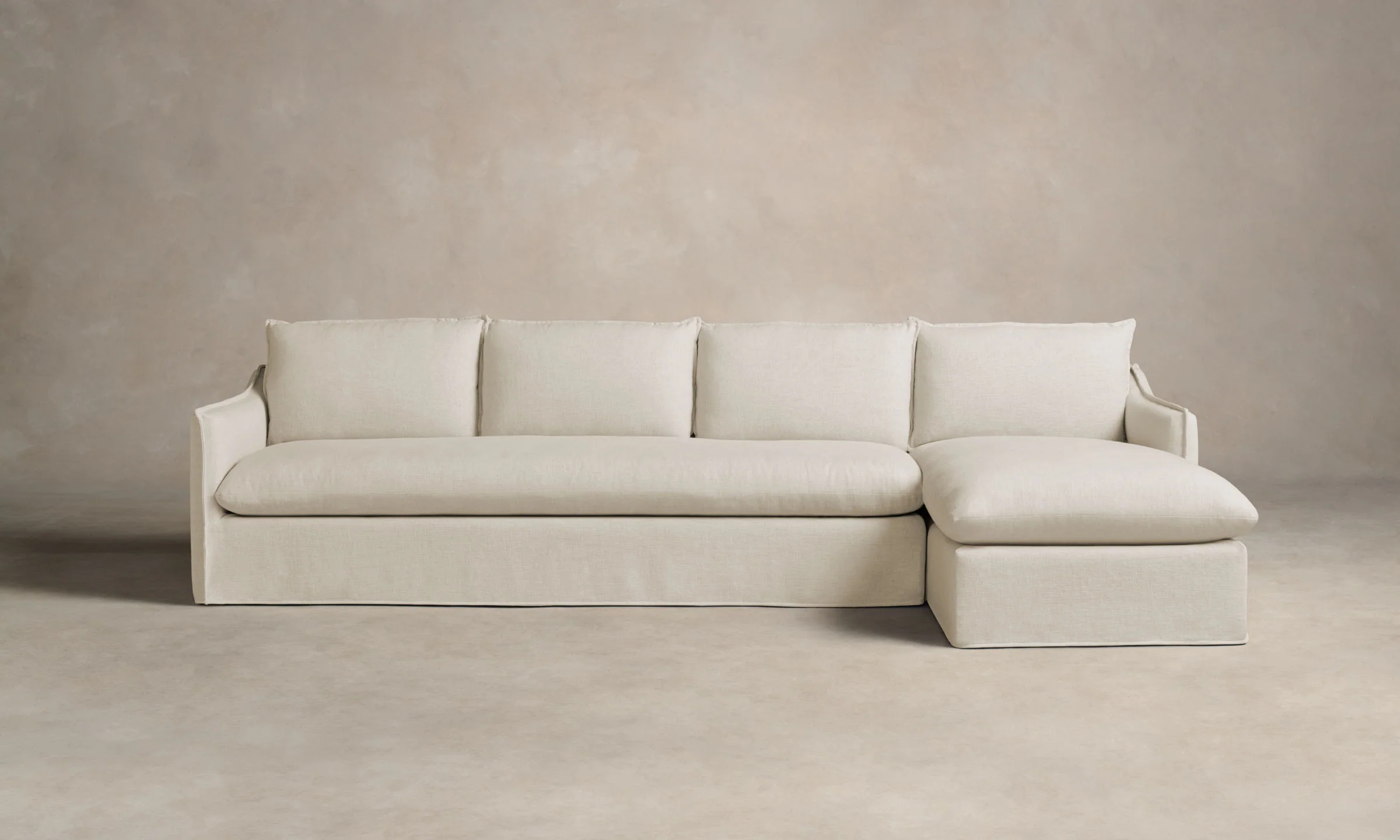 The Dune Sectional - Heritage Belgian Linen Alder - Image 4