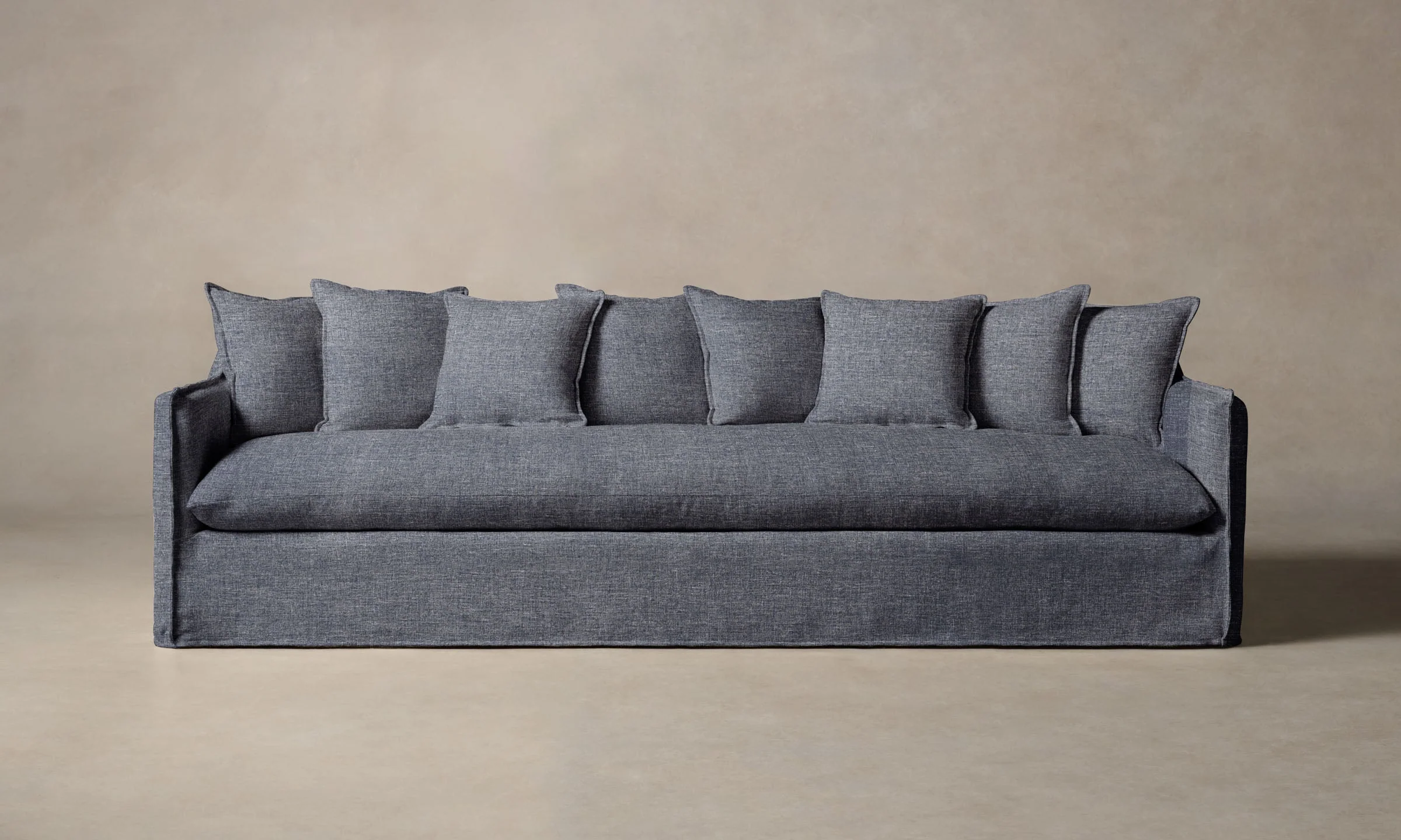 The Dune Sectional - Heritage Belgian Linen Lake - Image 5