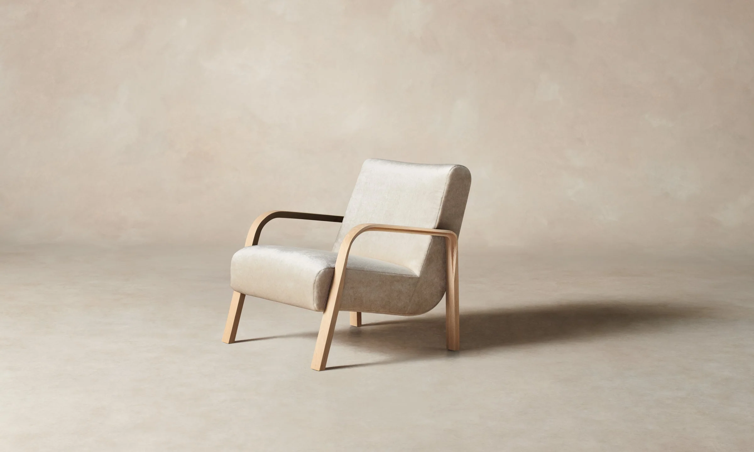 The Felix Chair - Deep Pile Mohair Limestone - Image 4