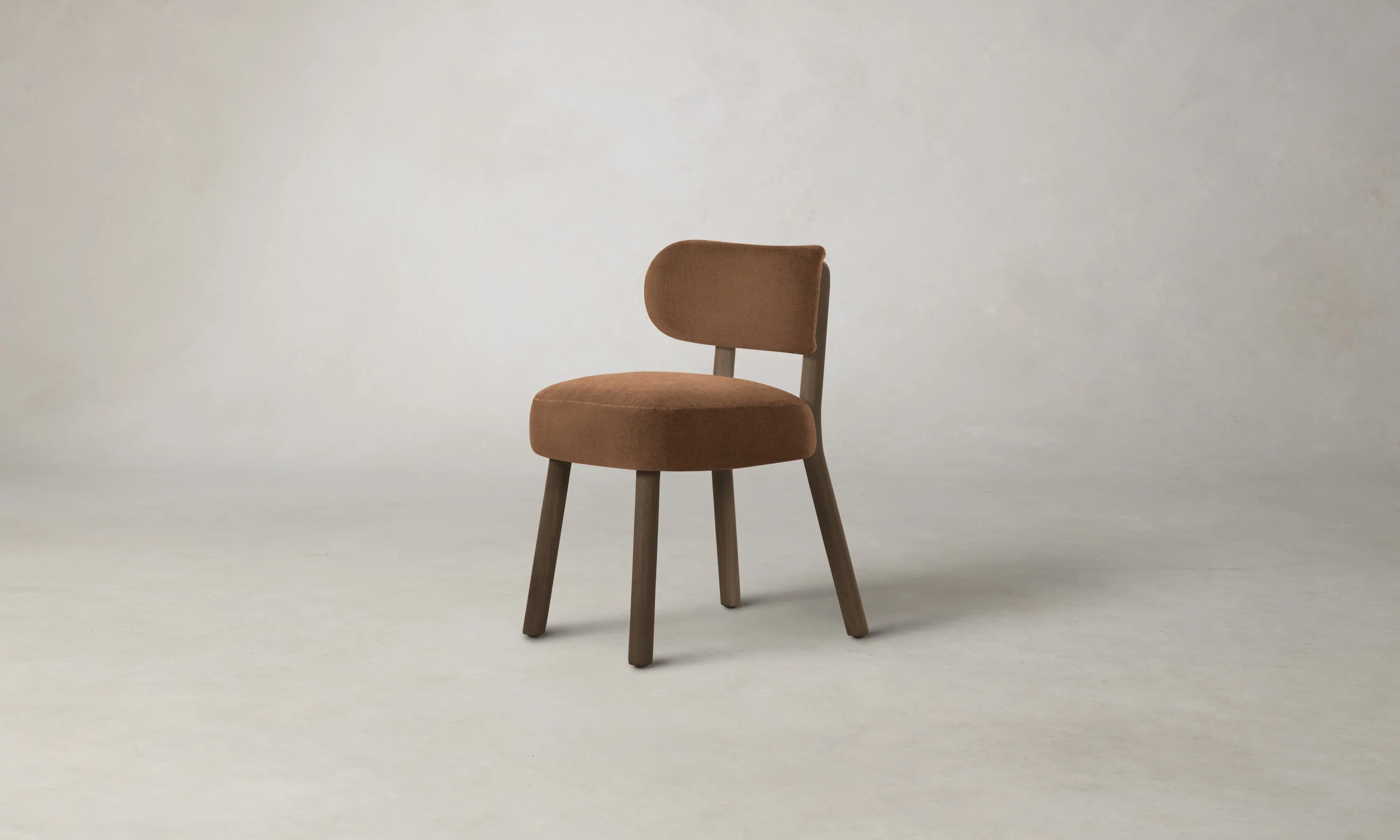 The Jane Dining Chair - Marled Alpaca Velvet Whiskey - Image 3