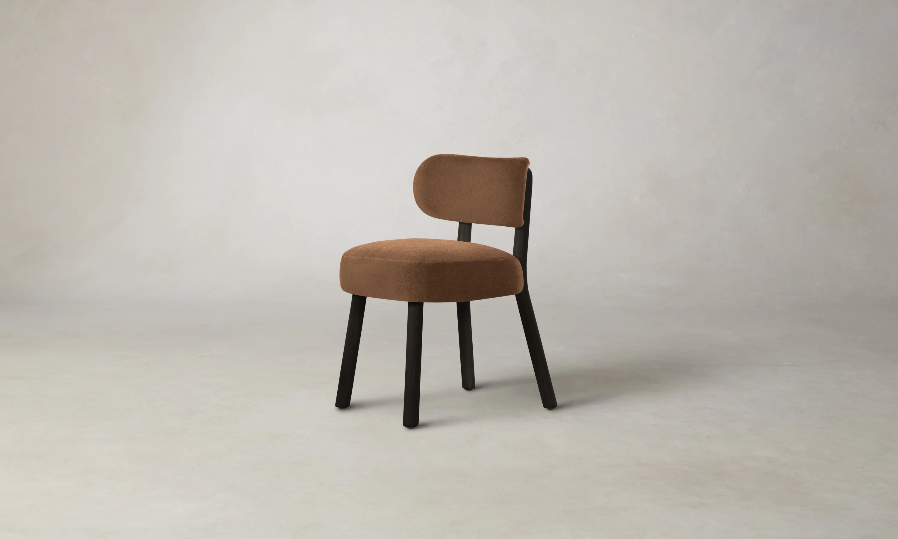 The Jane Dining Chair - Marled Alpaca Velvet Whiskey - Image 4