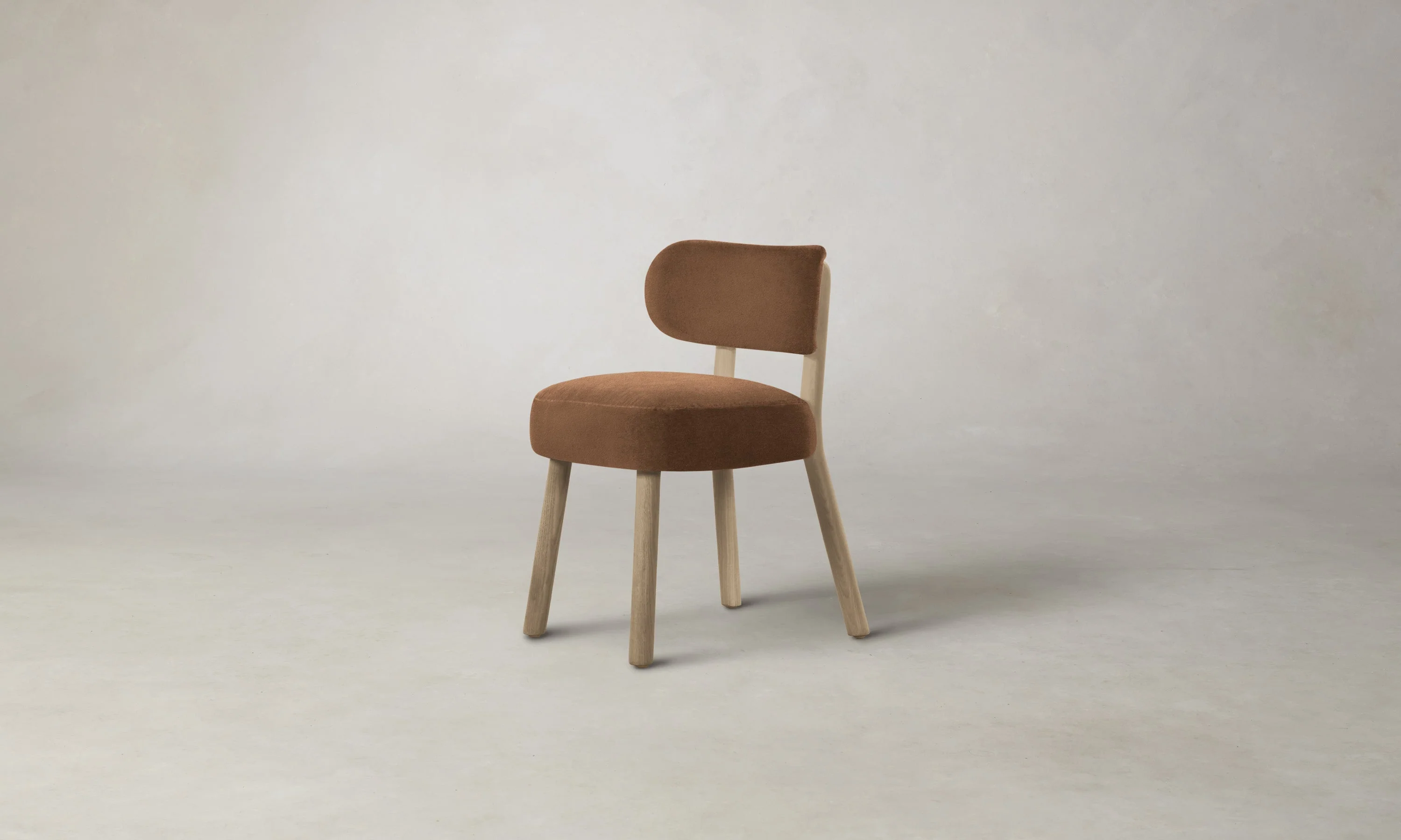 The Jane Dining Chair - Marled Alpaca Velvet Whiskey - Image 5