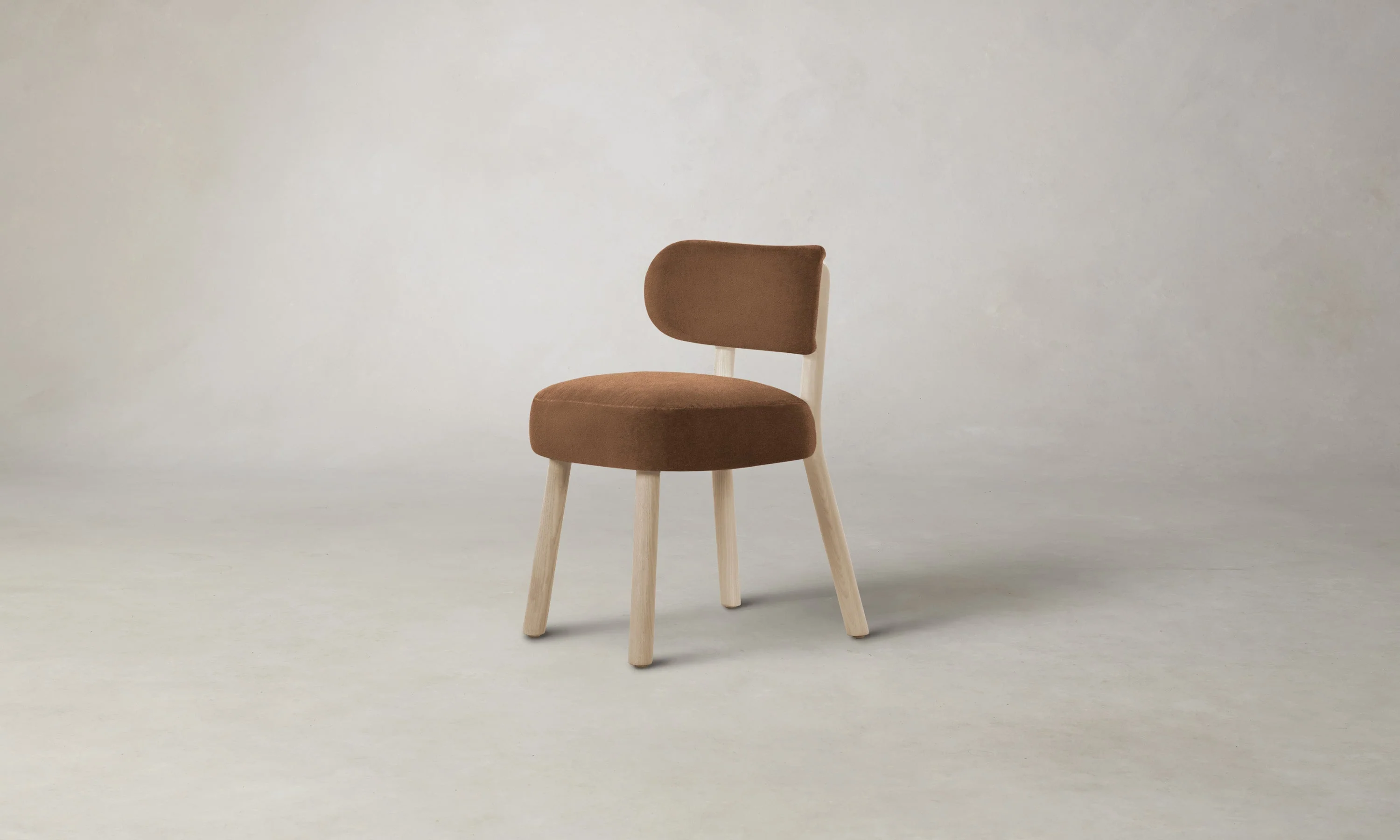 The Jane Dining Chair - Marled Alpaca Velvet Whiskey - Image 6