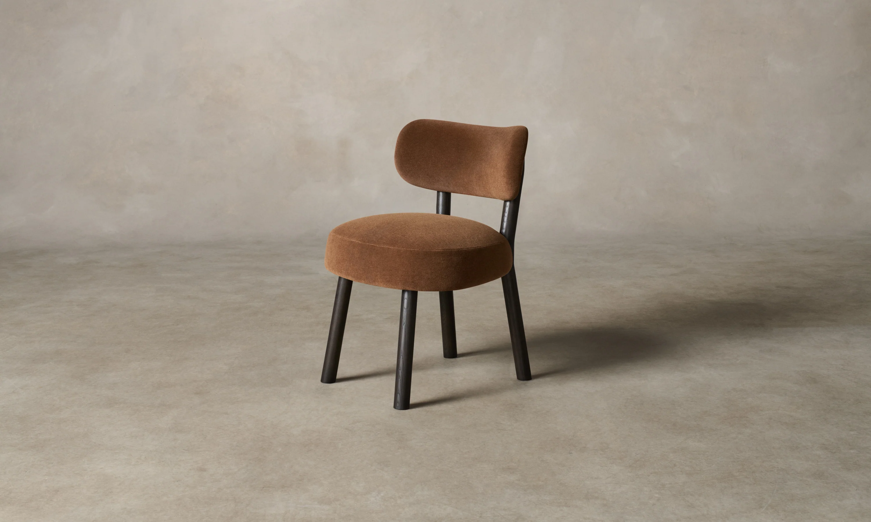 The Jane Dining Chair - Marled Alpaca Velvet Whiskey - Image 7