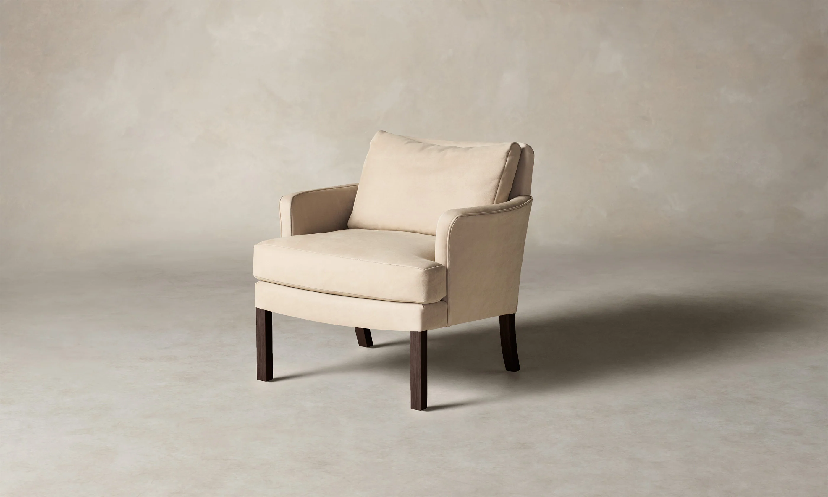 The Kaye Chair - Nubuck Leather Fawn - Image 3
