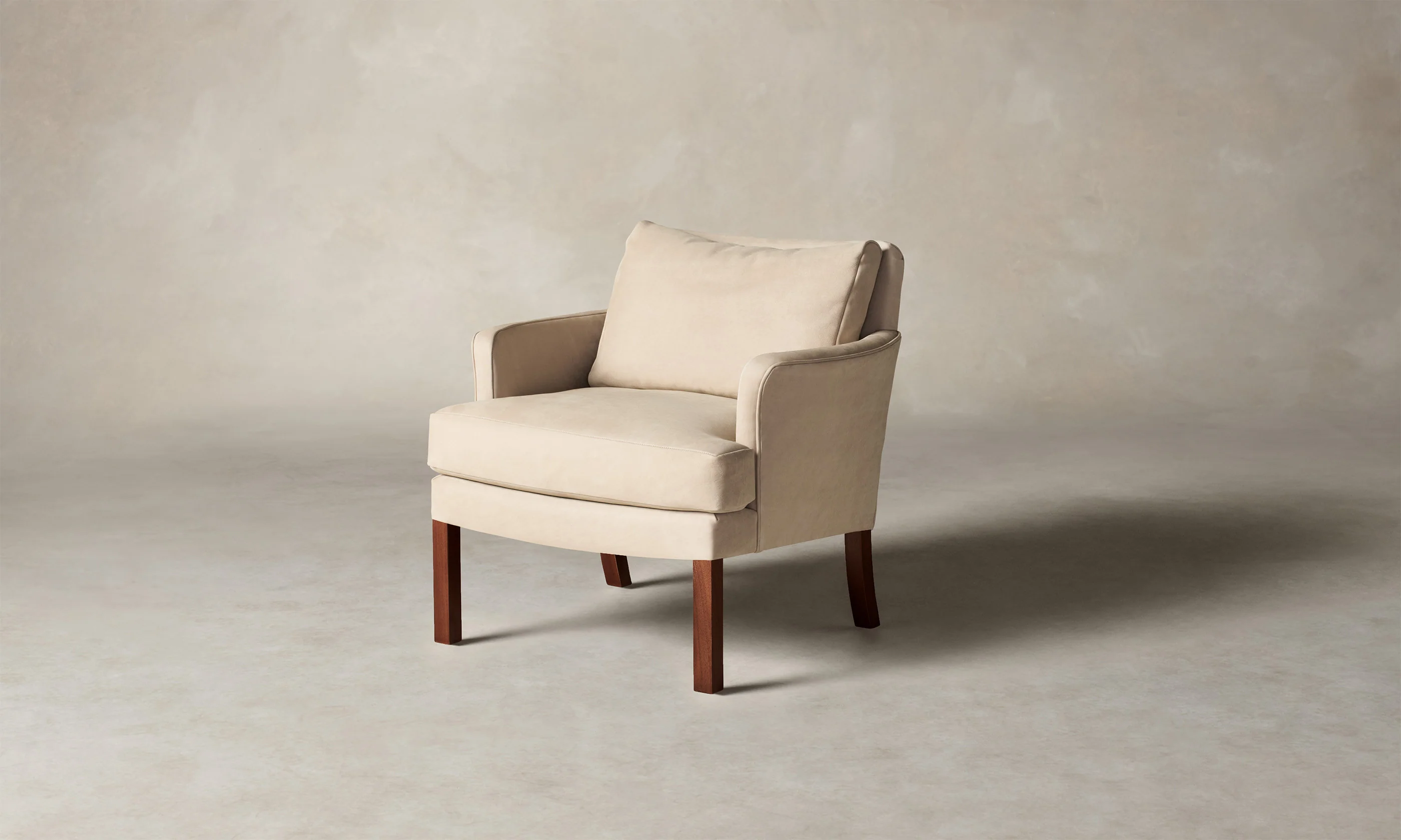 The Kaye Chair - Nubuck Leather Fawn - Image 4