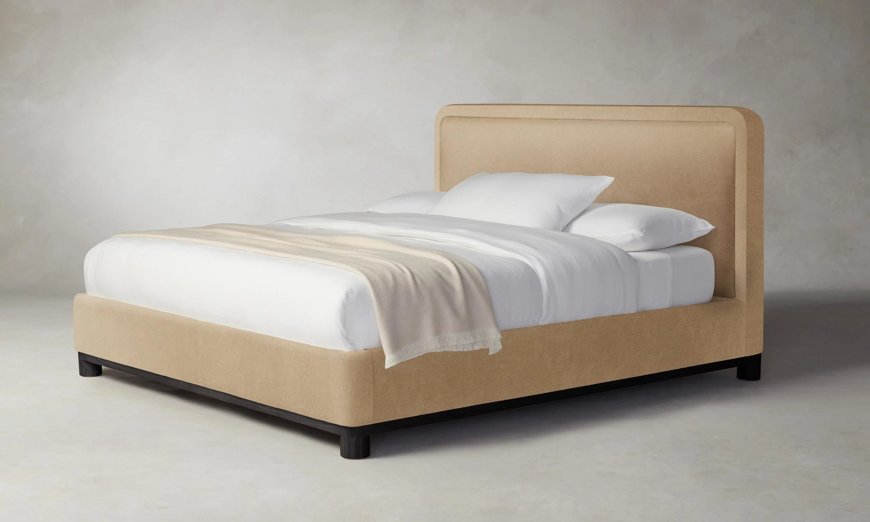 The Kent Bed - Mohair Almond - Image 7