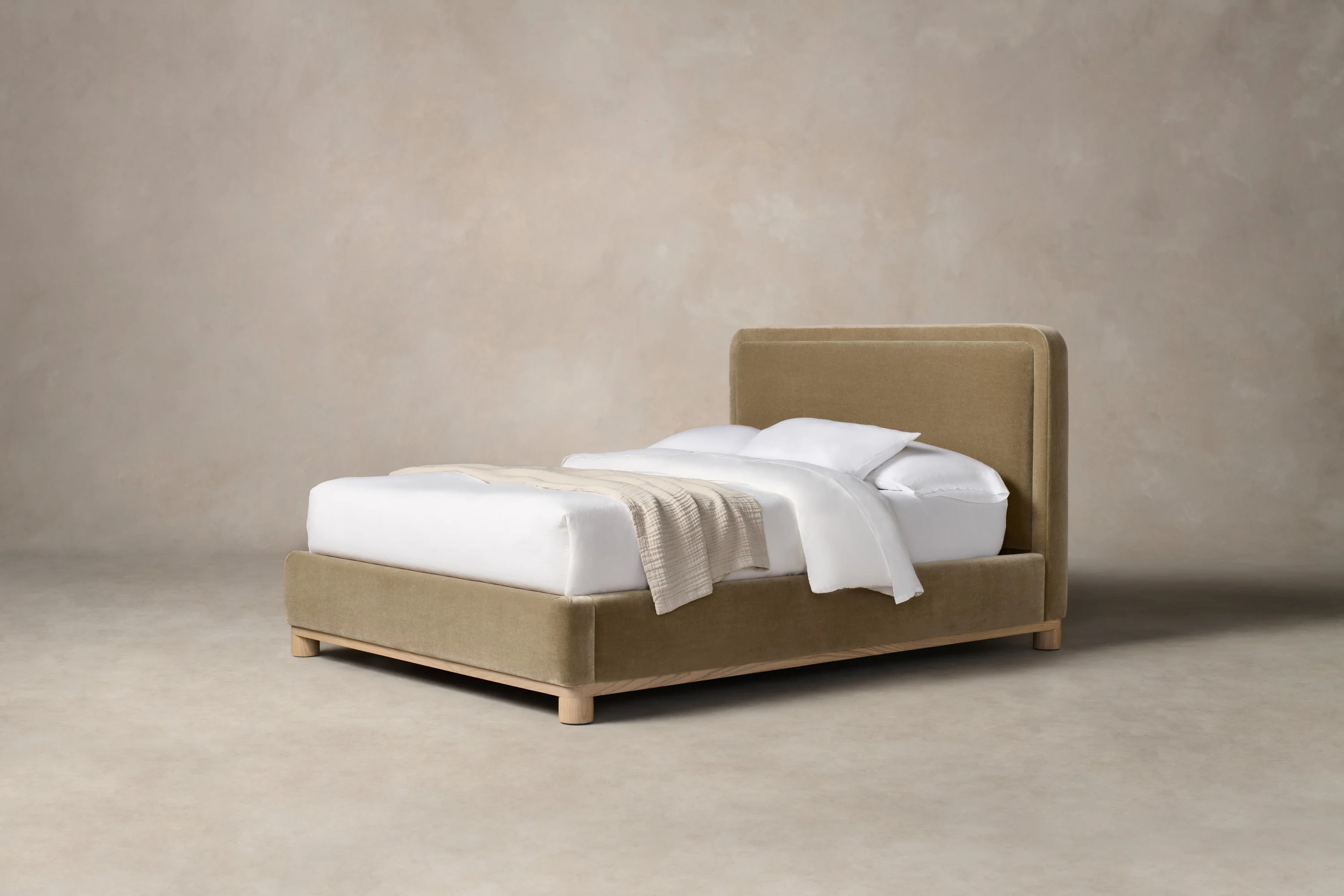 The Kent Bed - Mohair Almond - Image 8