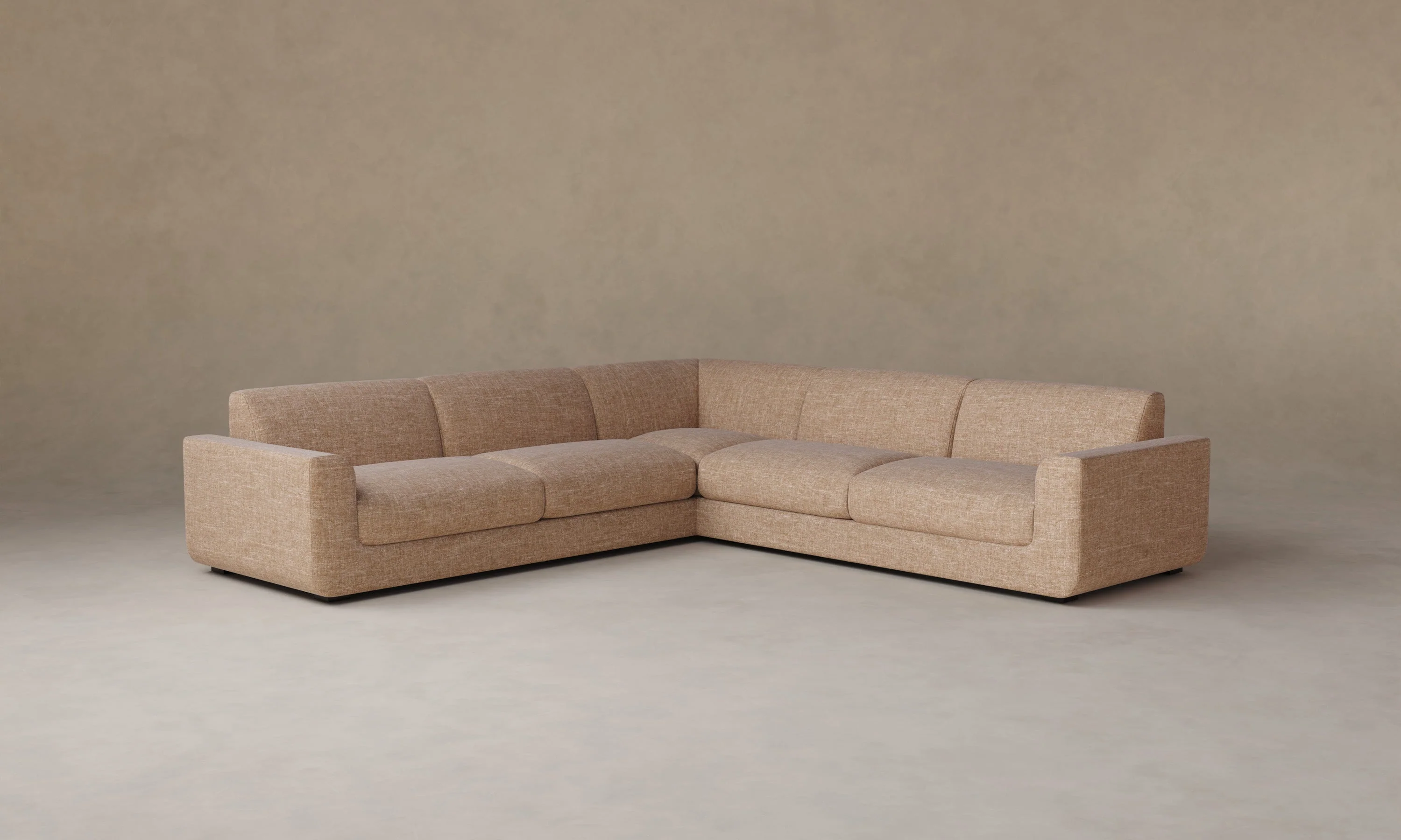 The Marcello Sectional - Heritage Belgian Linen Chai - Image 3
