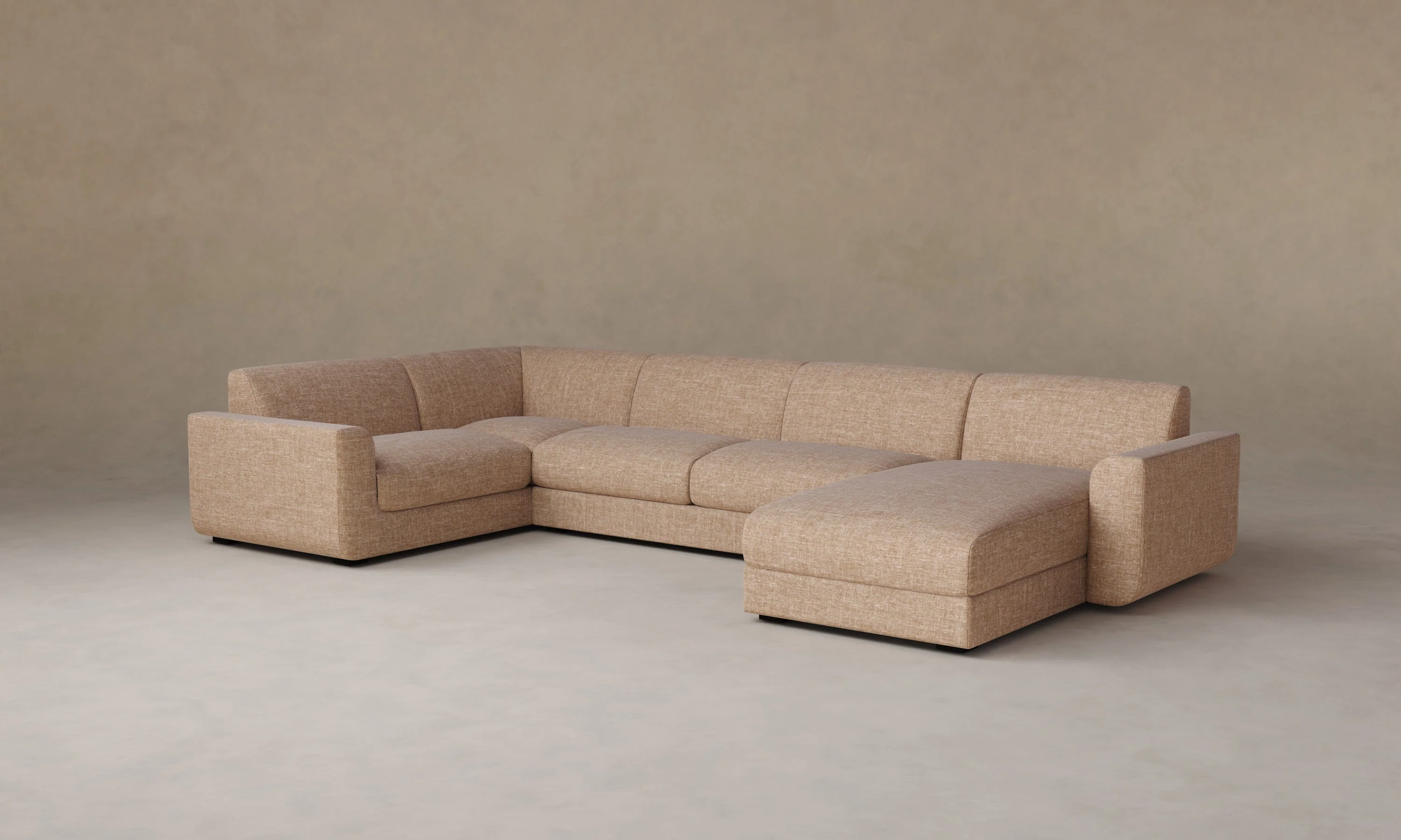 The Marcello Sectional - Heritage Belgian Linen Chai - Image 4