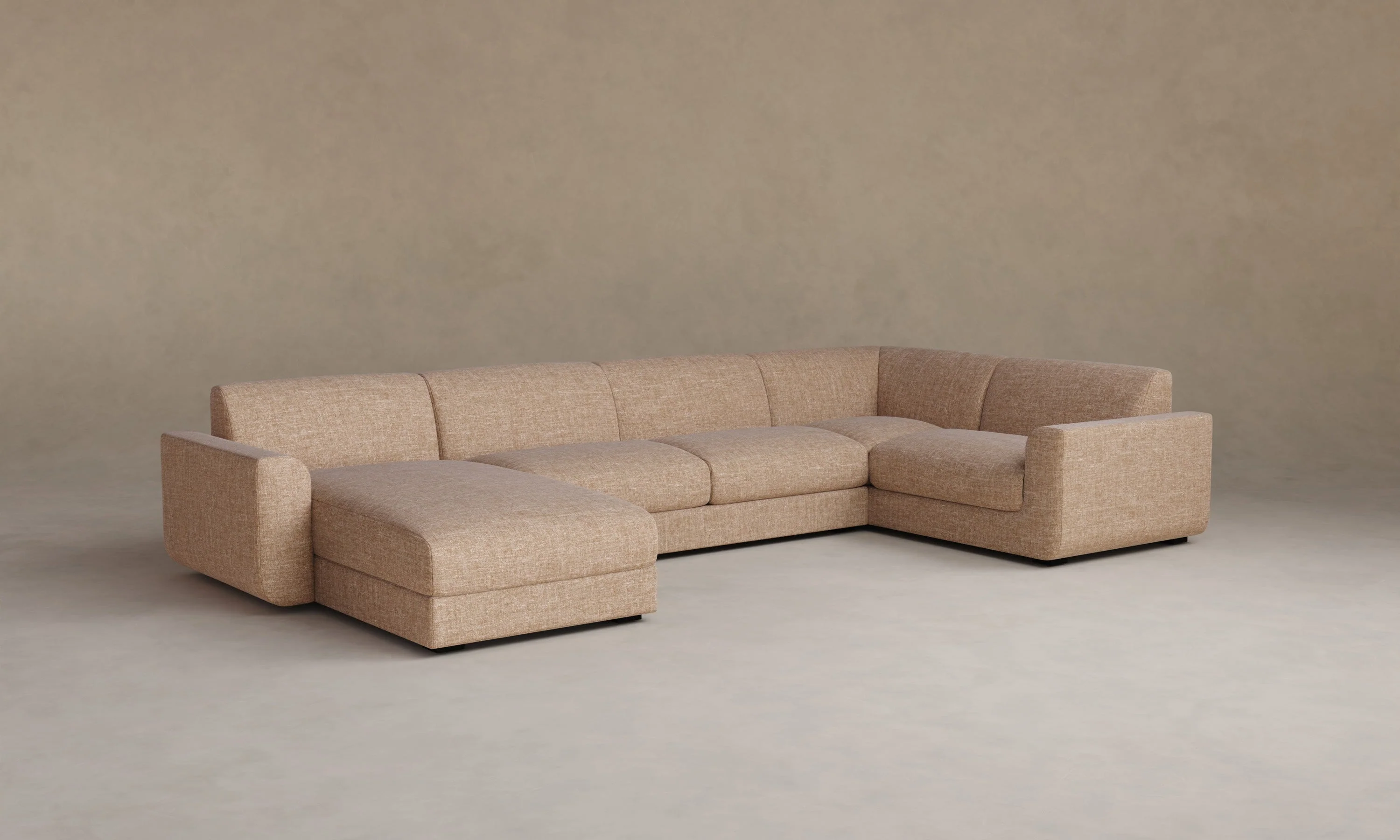 The Marcello Sectional - Heritage Belgian Linen Chai - Image 5