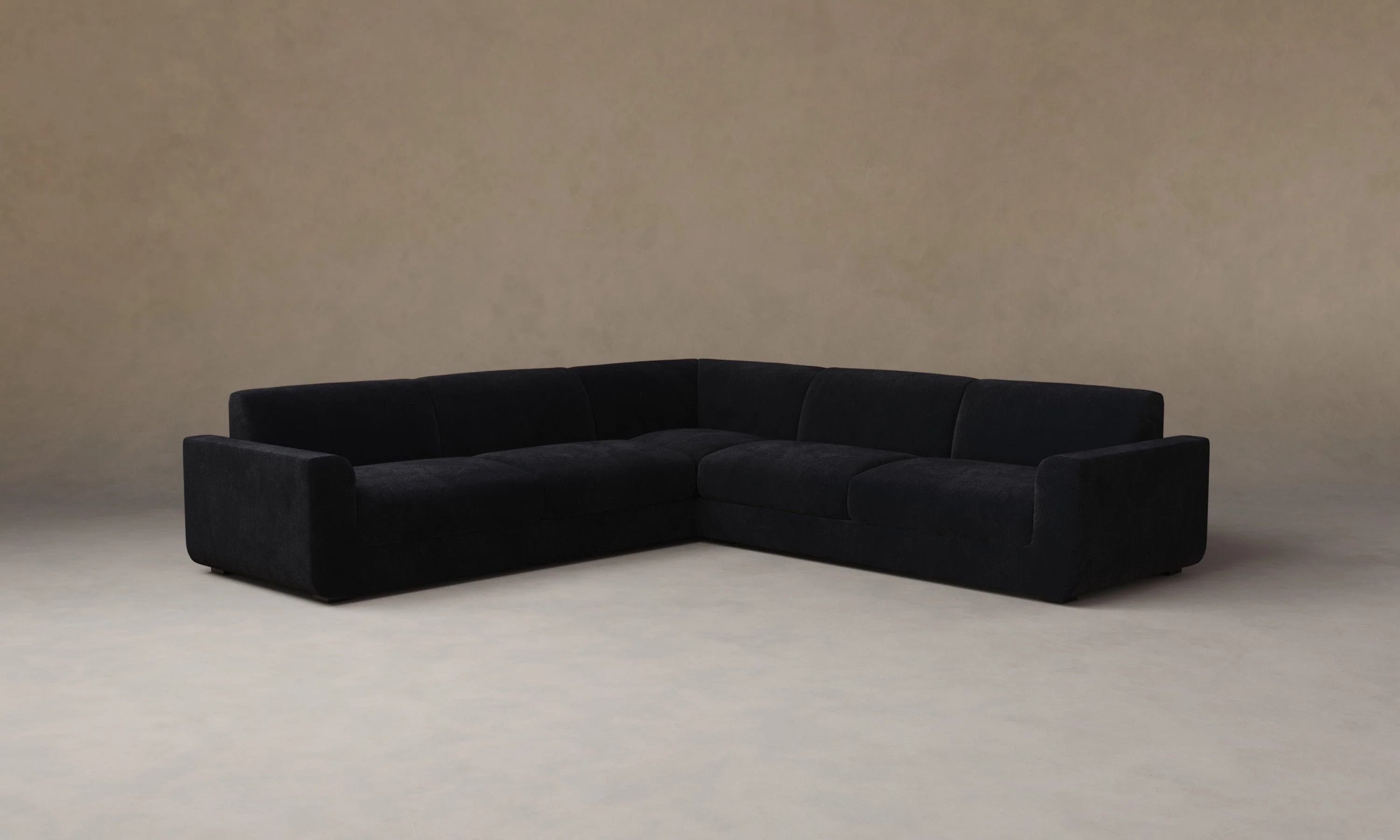 The Marcello Sectional - Marled Alpaca Velvet Nightfall - Image 3