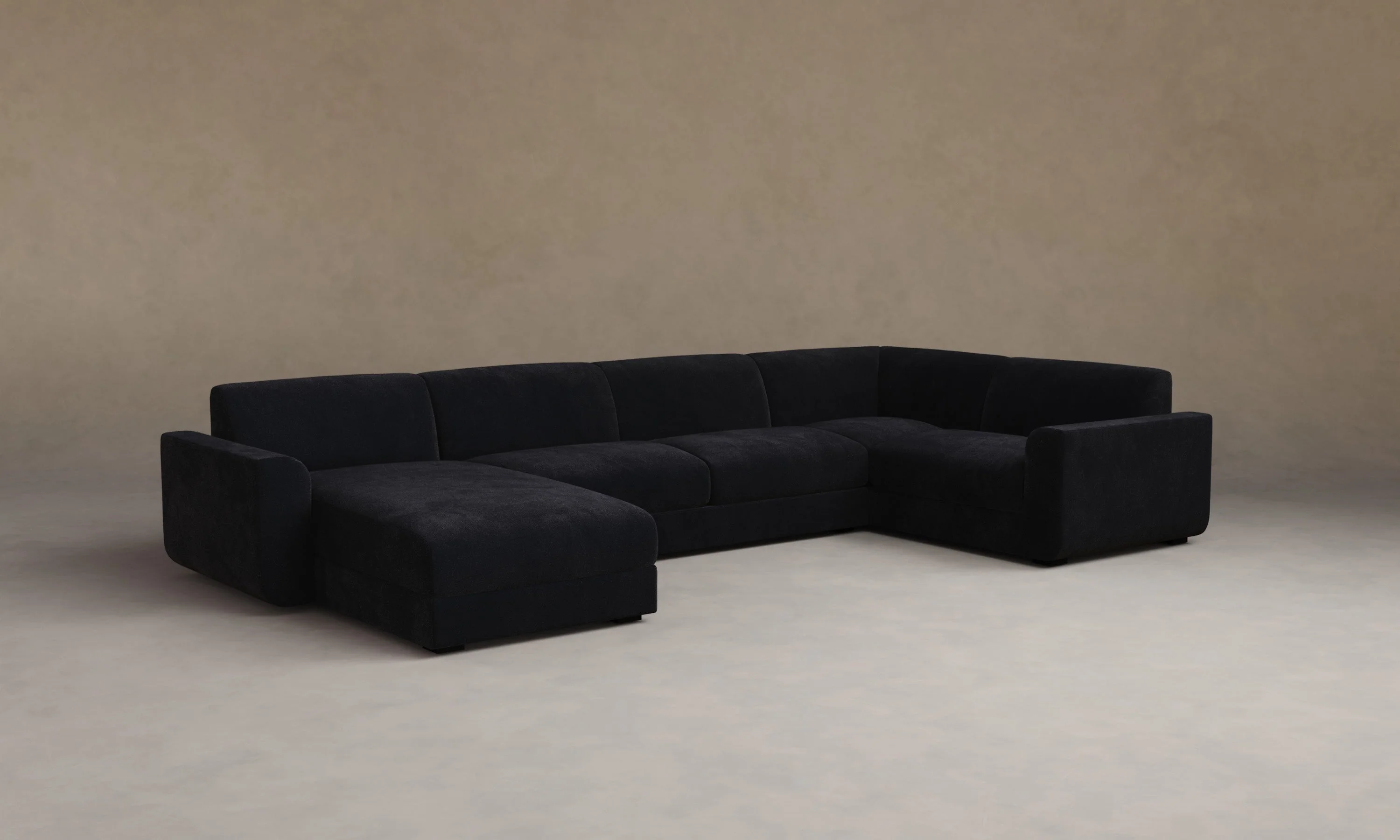The Marcello Sectional - Marled Alpaca Velvet Nightfall - Image 5