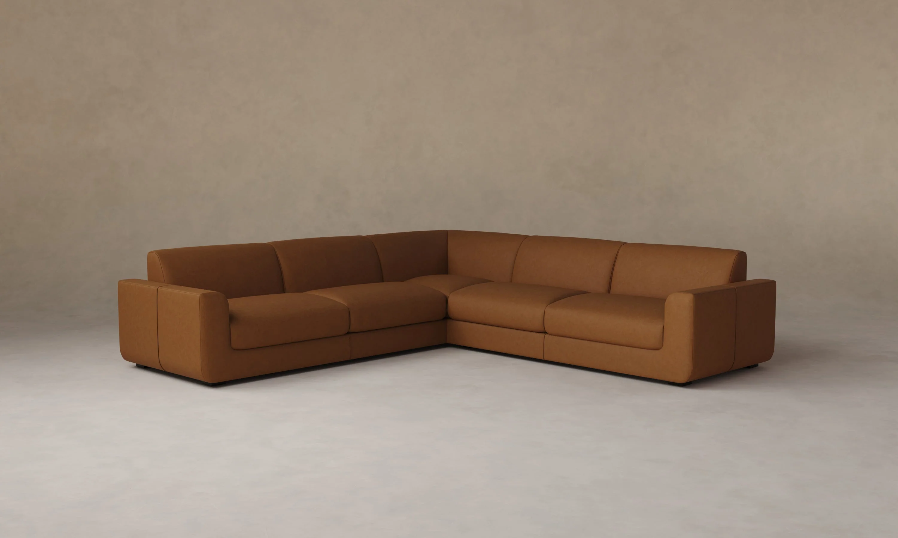 The Marcello Sectional - Nubuck Leather Saddle - Image 3