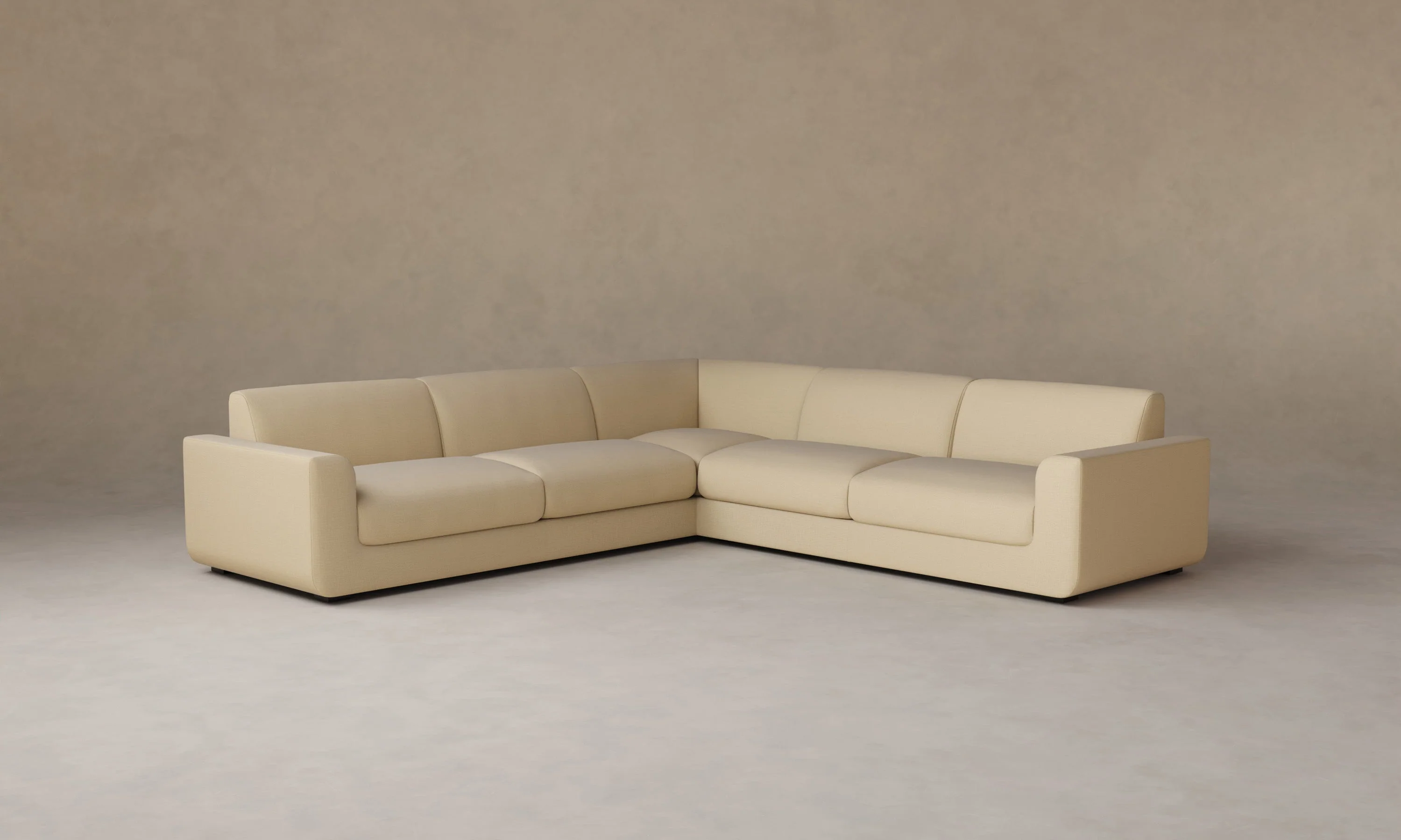 The Marcello Sectional - Performance Linen Weave Flour - Image 3