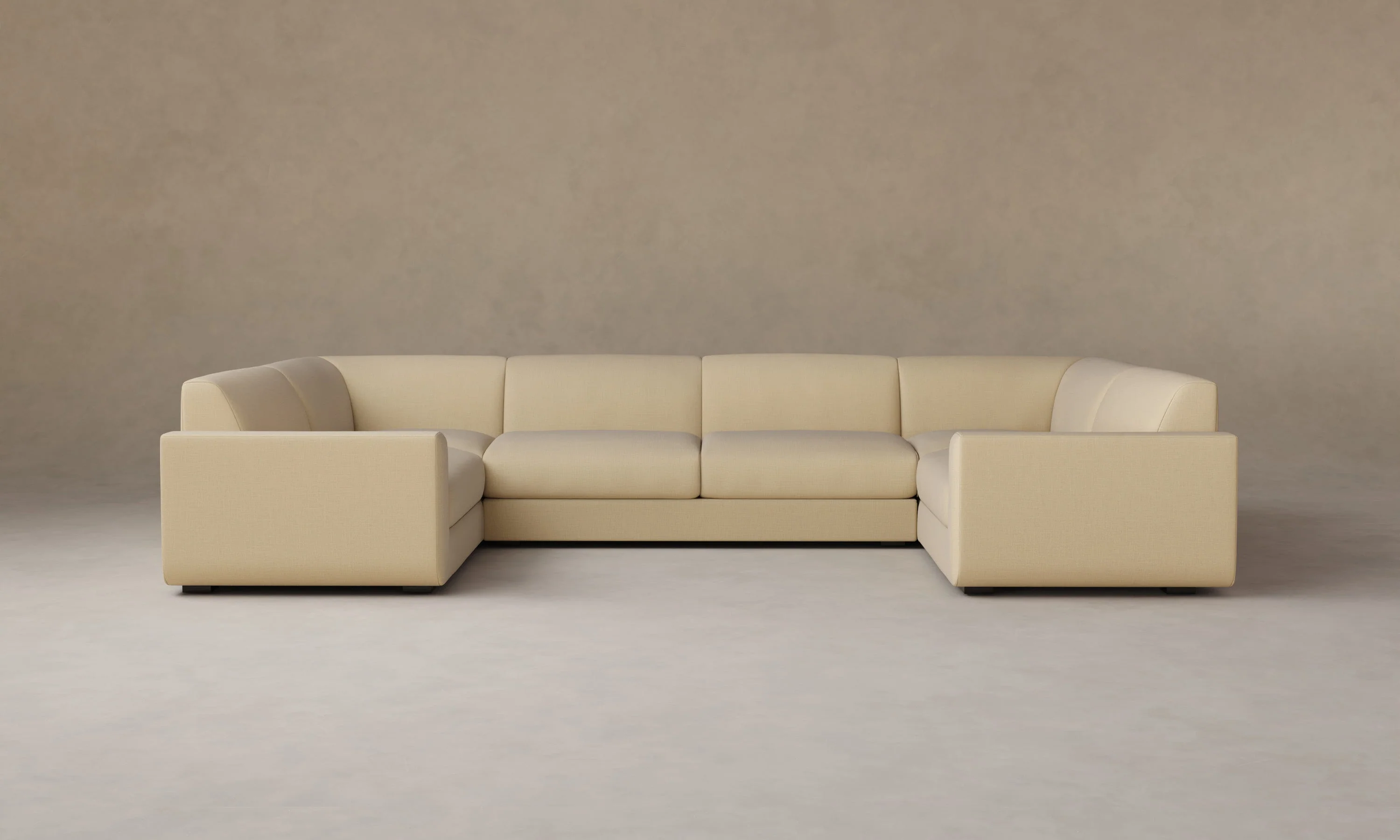 The Marcello Sectional - Performance Linen Weave Flour - Image 7