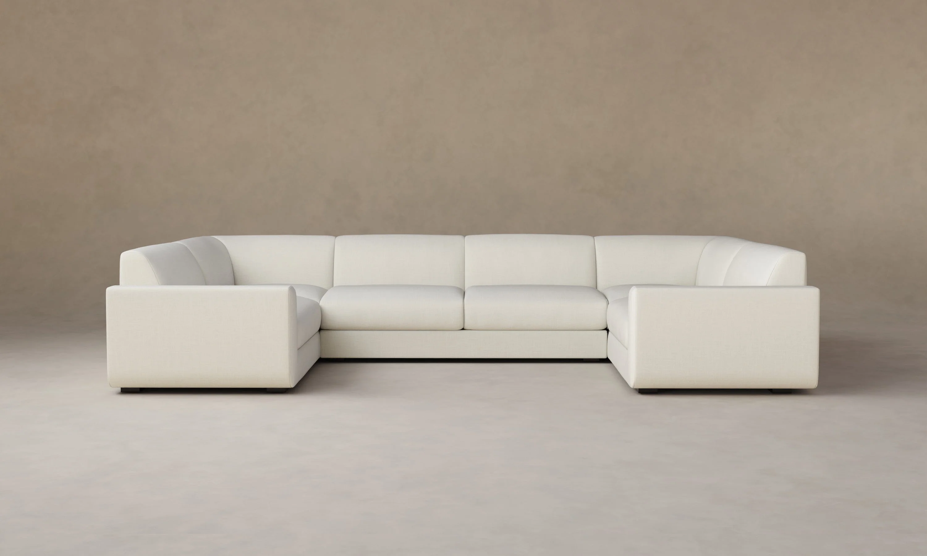 The Marcello Sectional - Performance Linen Weave Pure White - Image 7