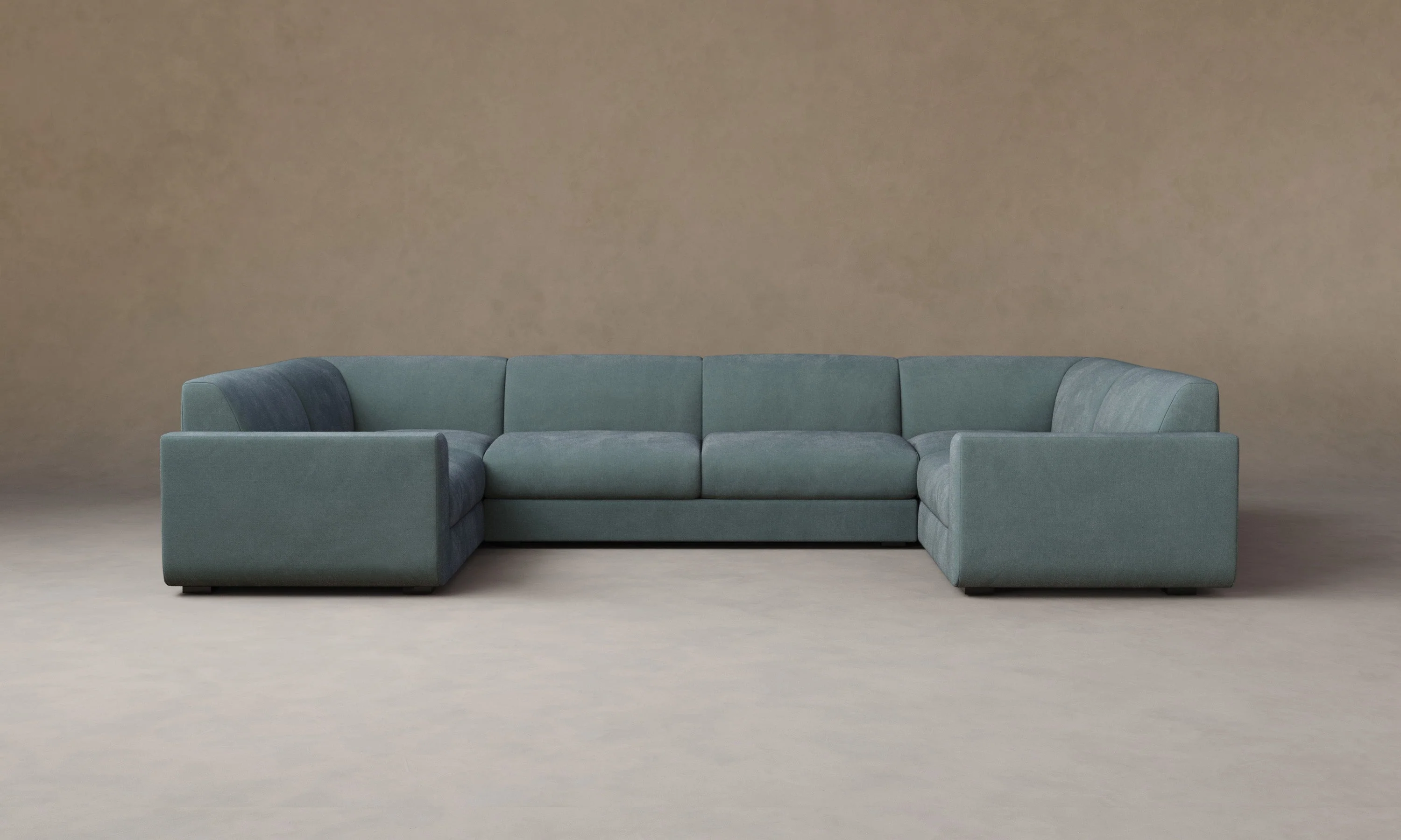 The Marcello Sectional - Performance Velvet Sky - Image 7