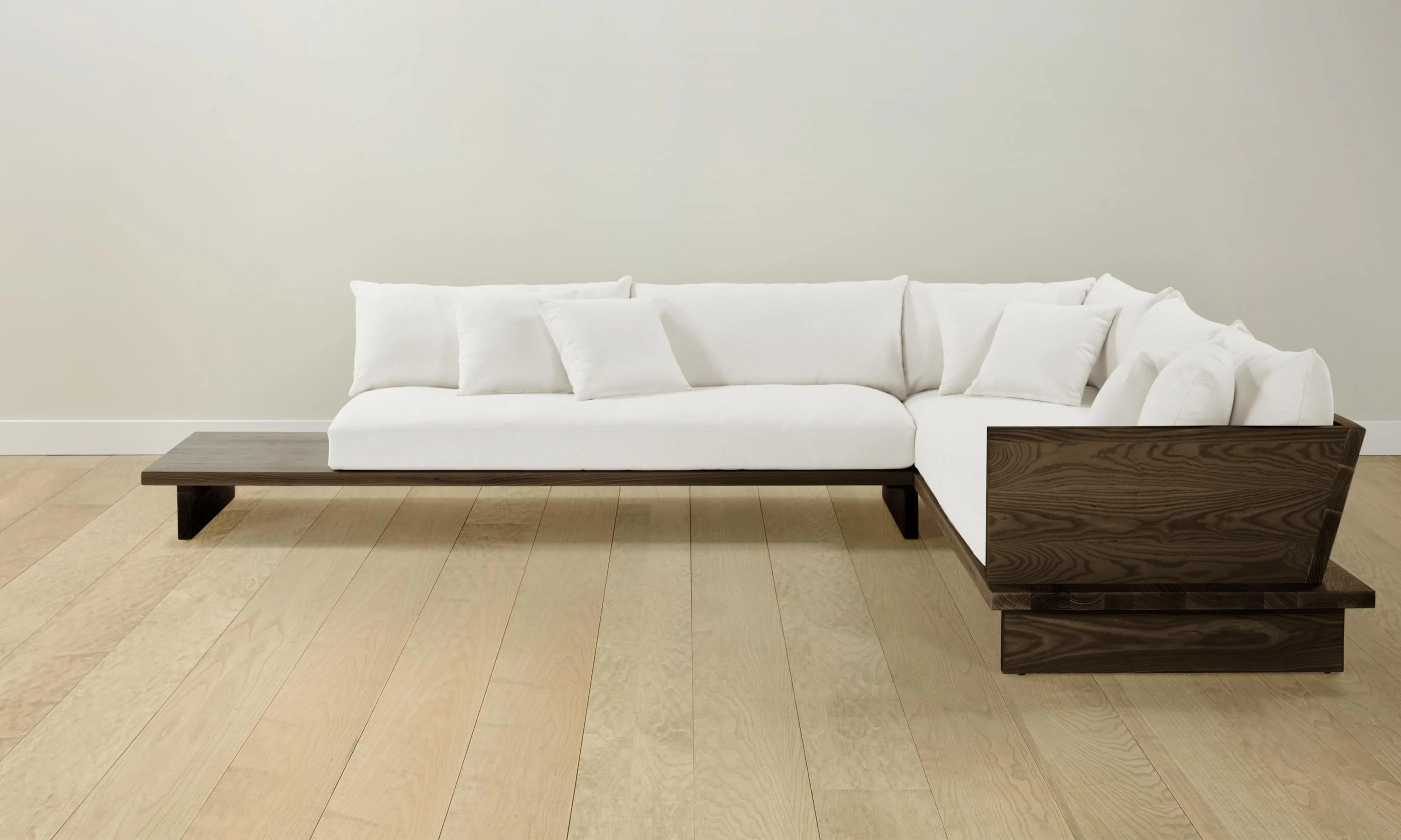 The Muir Sectional - Performance Linen Weave Flour - Image 3