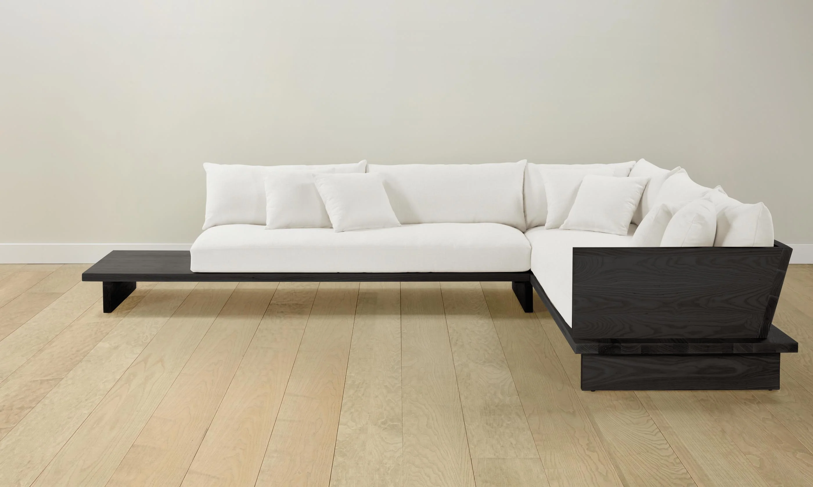 The Muir Sectional - Performance Linen Weave Flour - Image 4