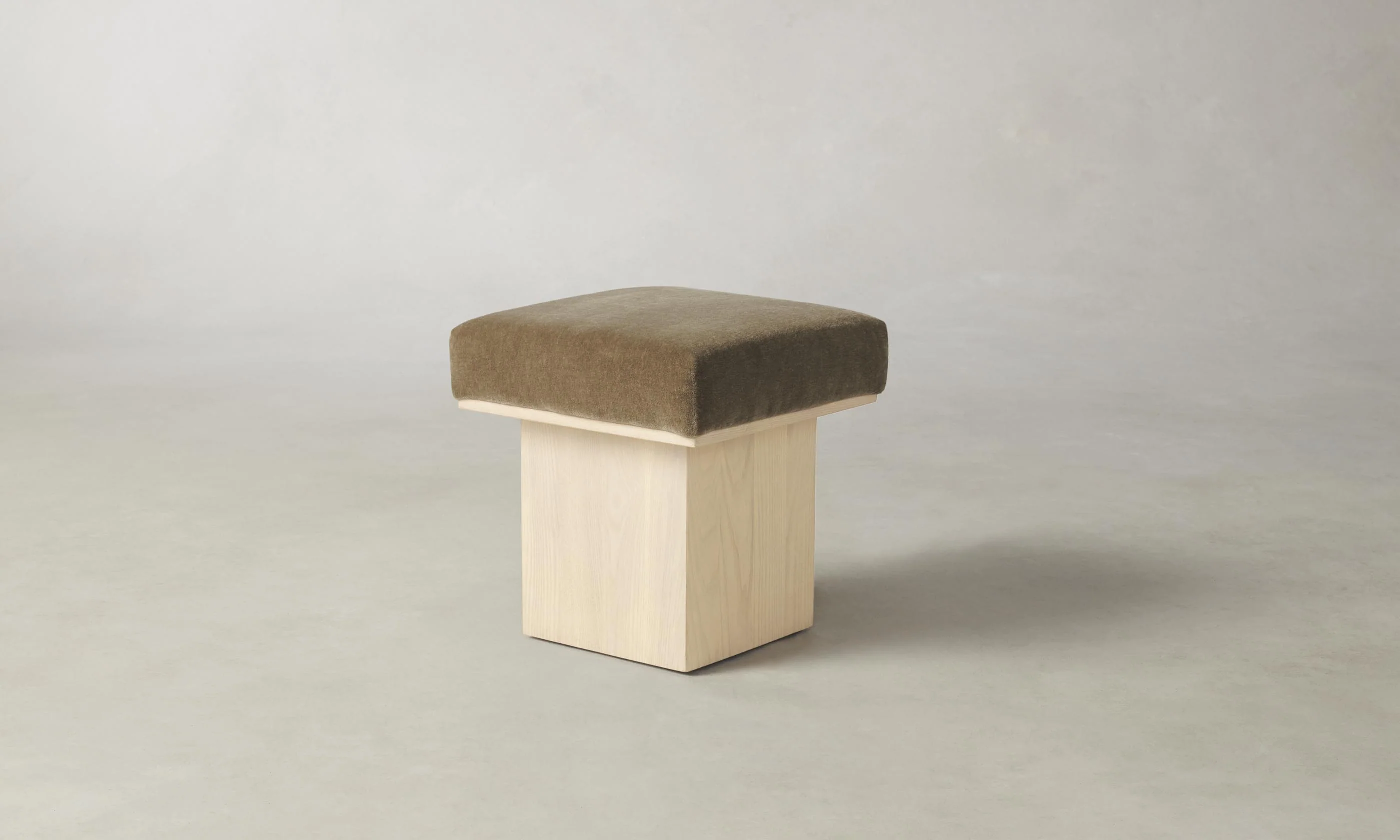 The Mulberry Ottoman - Mohair Mink - Image 6