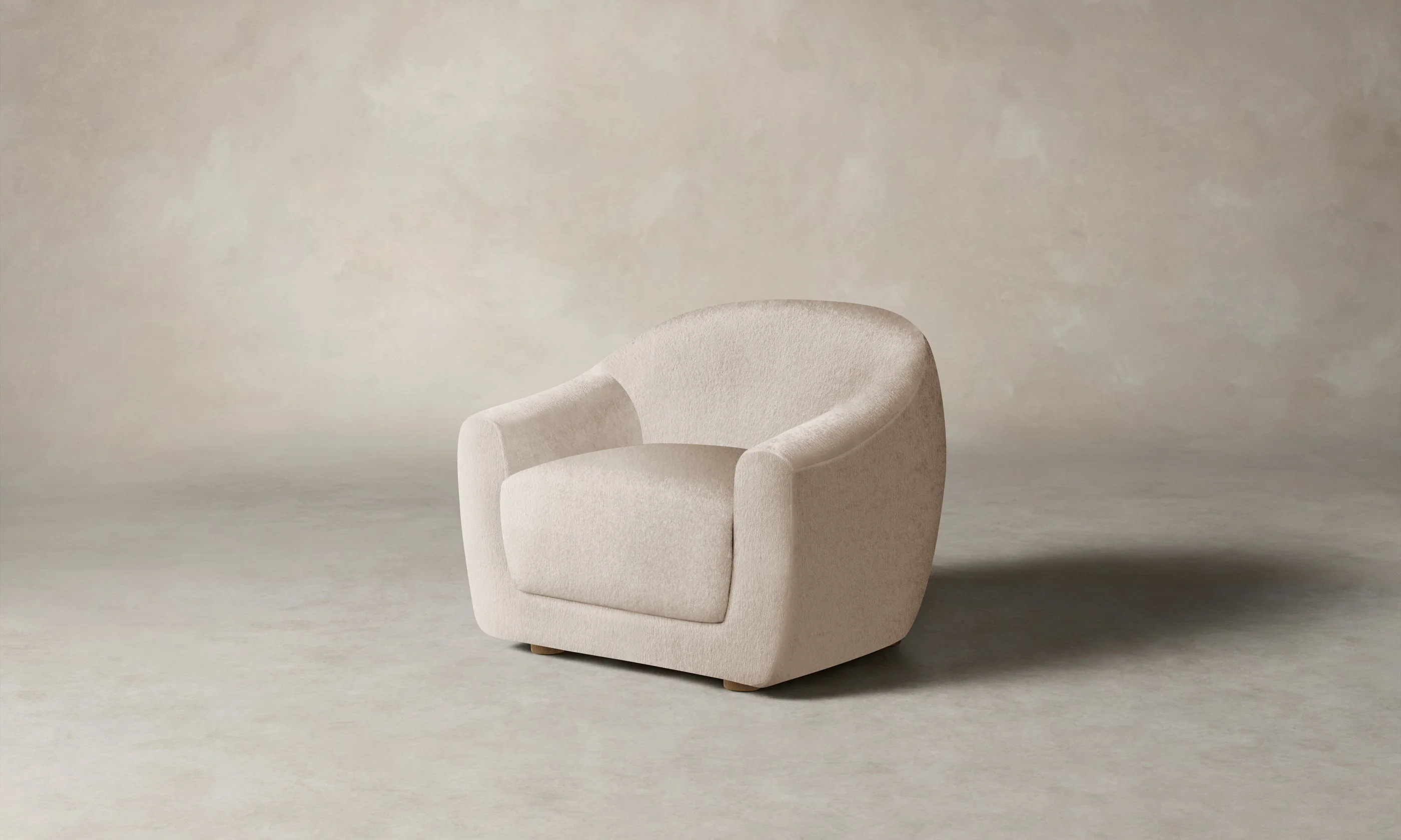 The Oliver Chair - Deep Pile Mohair Limestone - Image 3
