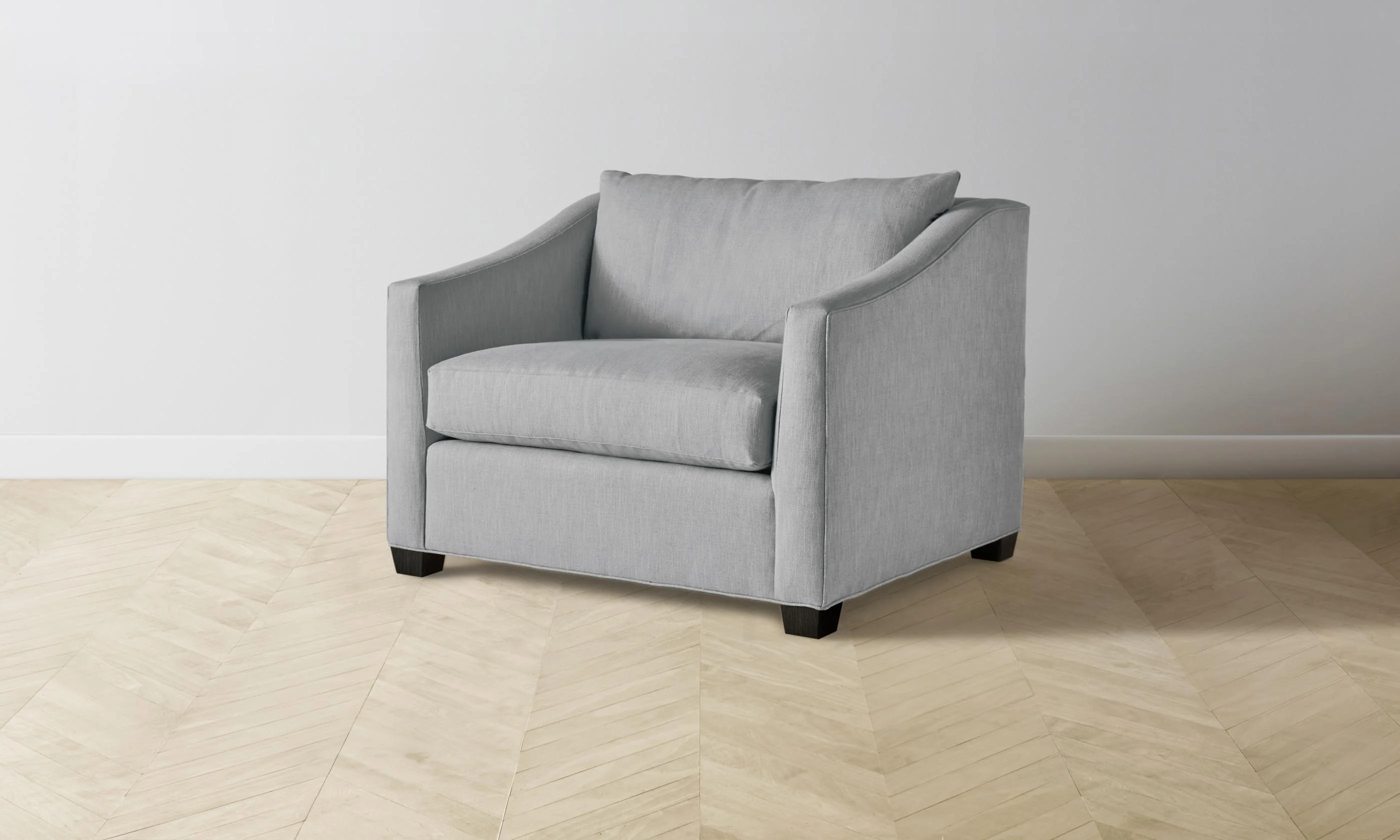The Sullivan Chair-and-a-Half - Performance Linen Weave Cloud - Image 4
