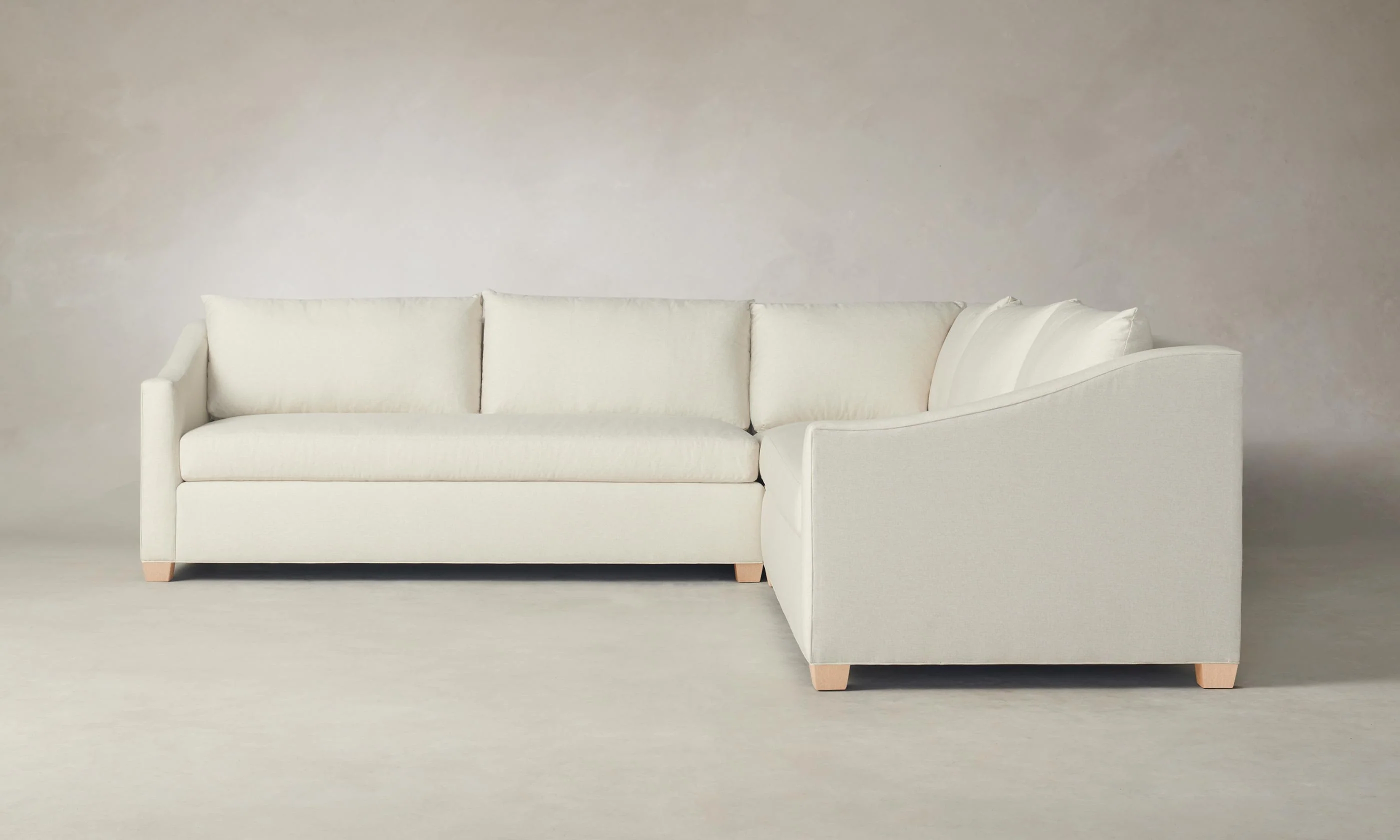 The Sullivan Sectional - Performance Linen Weave Prairie - Image 10