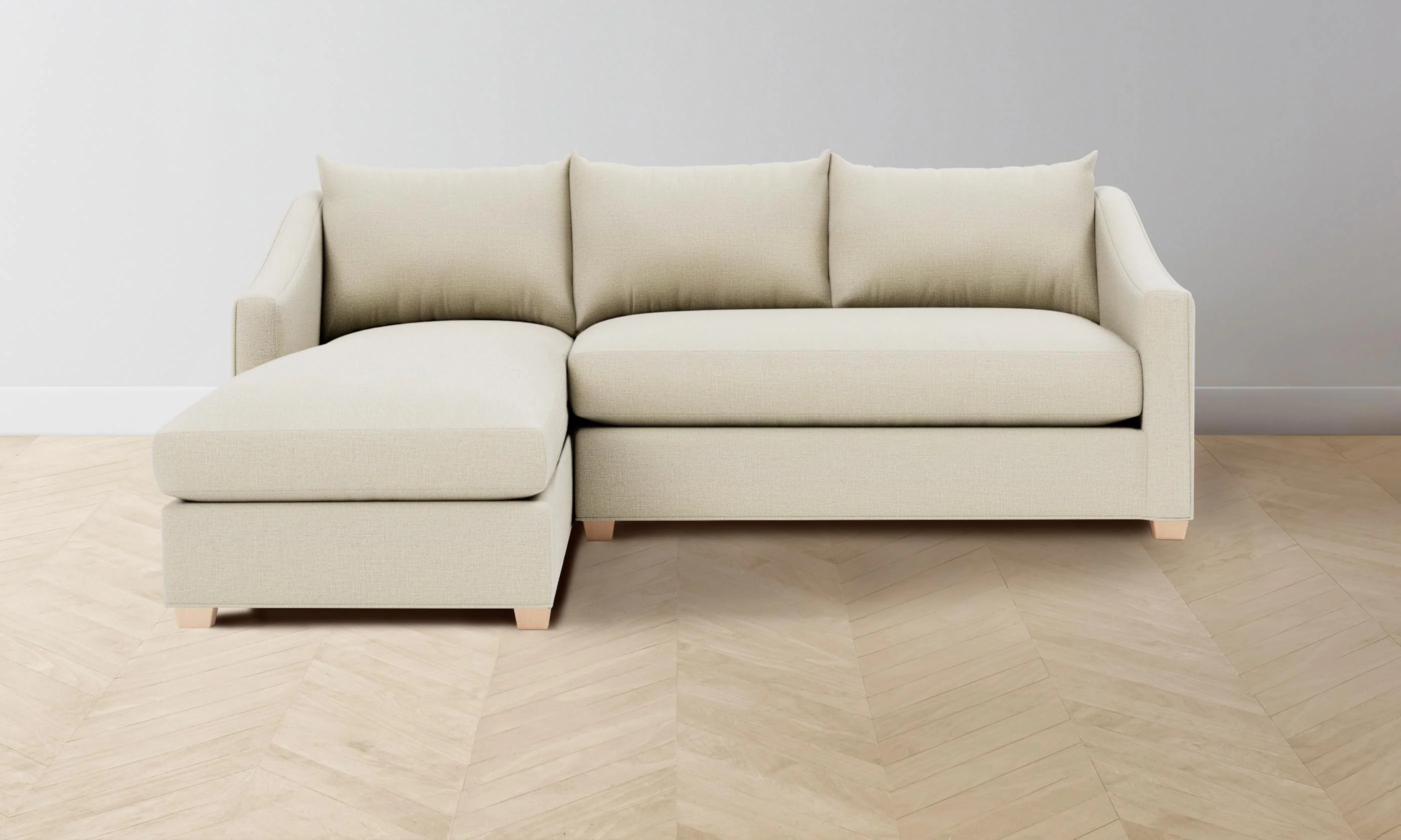 The Sullivan Sectional - Performance Linen Weave Prairie - Image 3