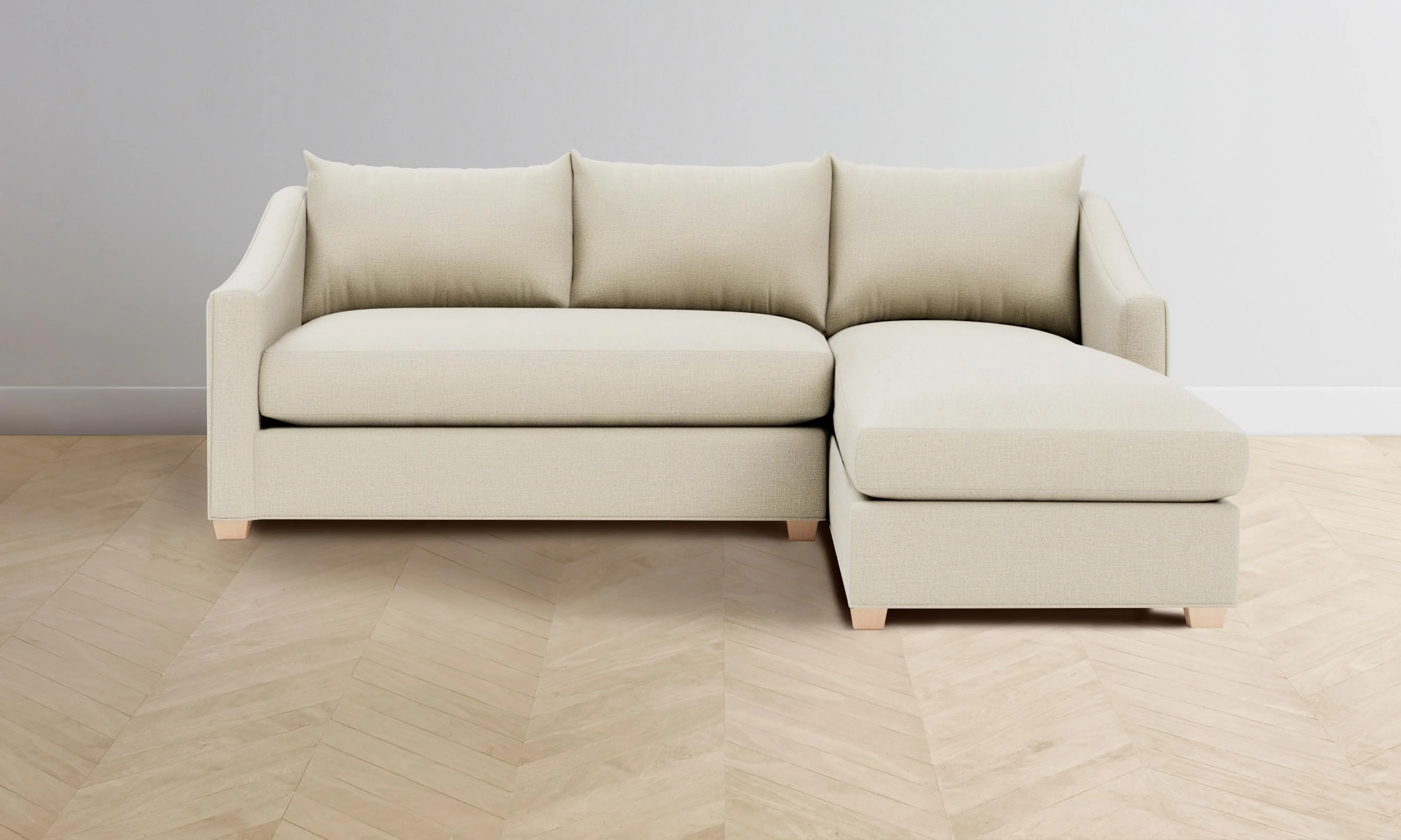 The Sullivan Sectional - Performance Linen Weave Prairie - Image 4