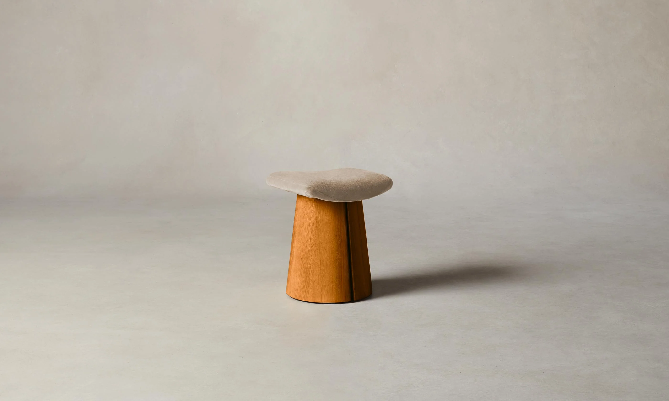 The Weston Stool - Mohair Almond - Image 4